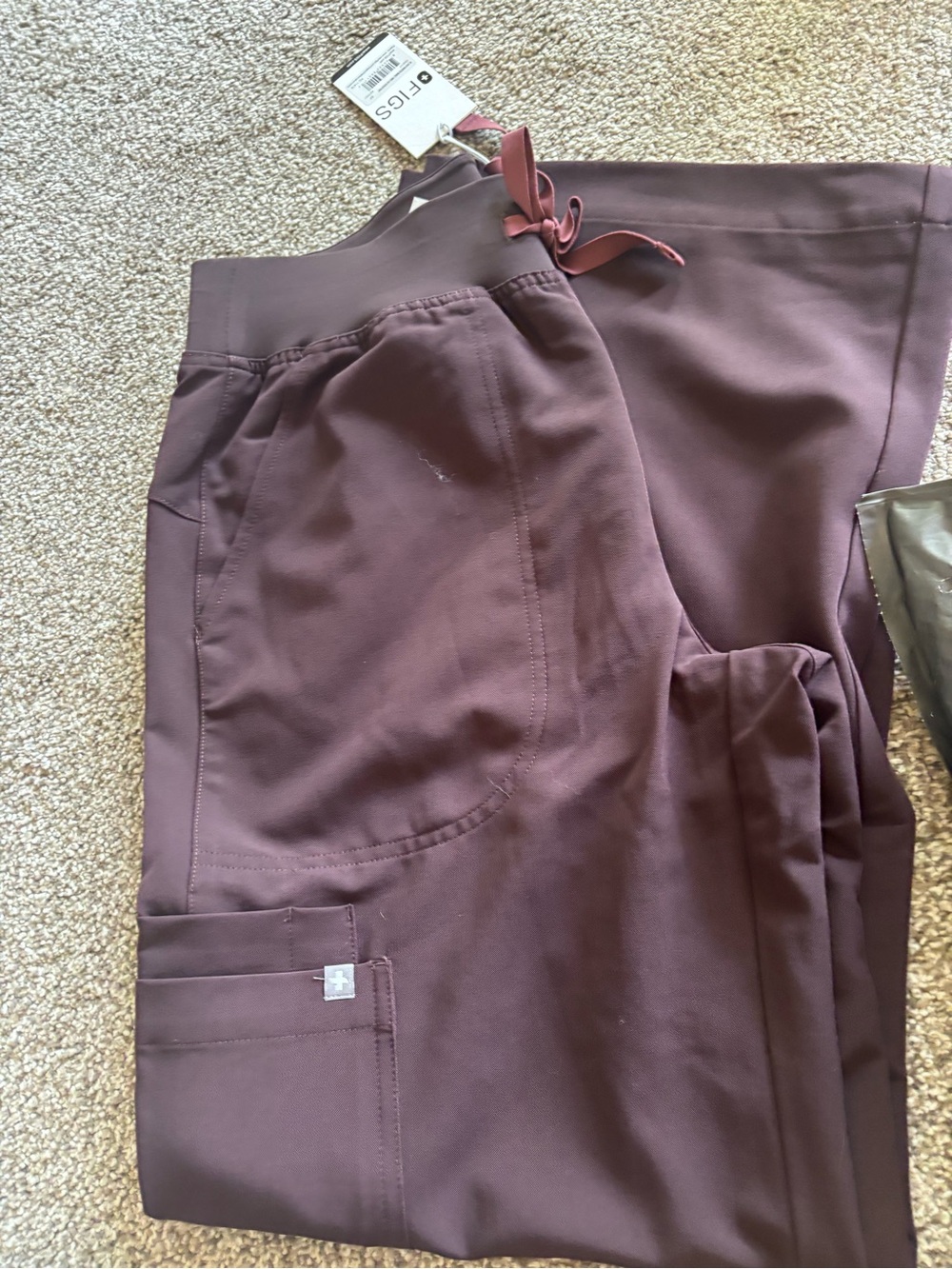 Figs espresso Isable wide leg pants